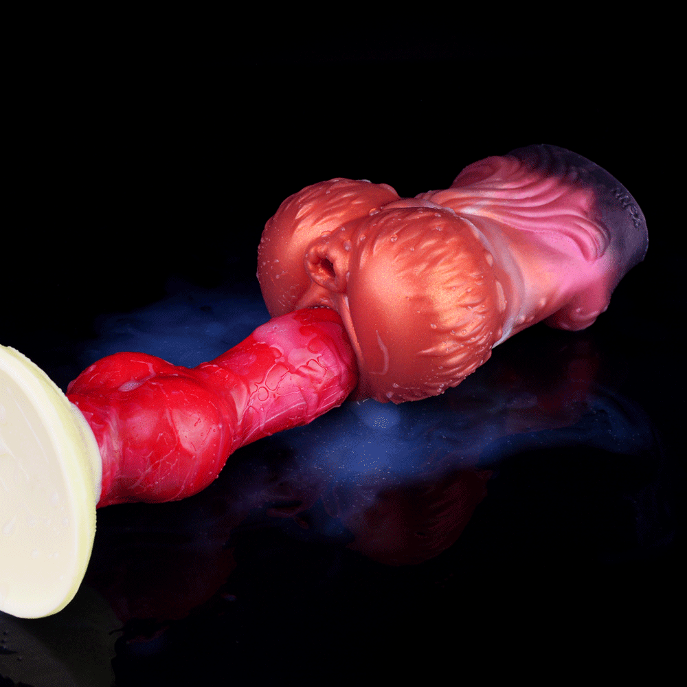 Twin Ember Clutch – Fiery Fantasy Dual-Hole Stroker for Men - BeastGasm